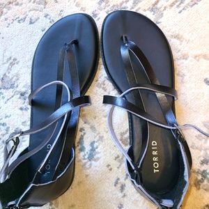Torrid Black Strappy Sandals